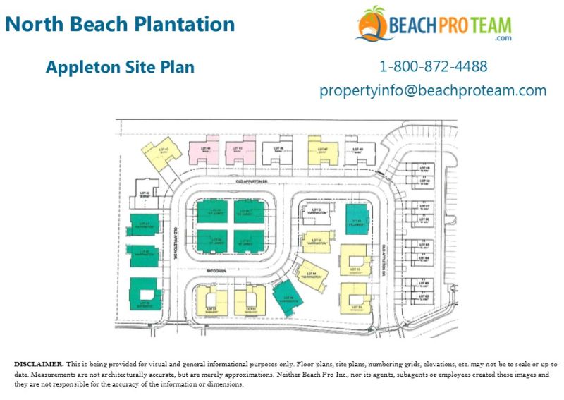 North Beach Plantation Villas Appleton - Site Plan